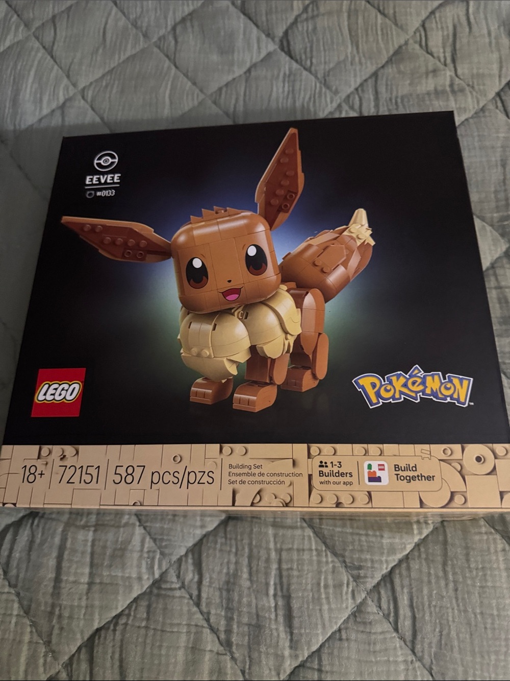 Lego Eevee Pokémon Building Set - Brown, Tan